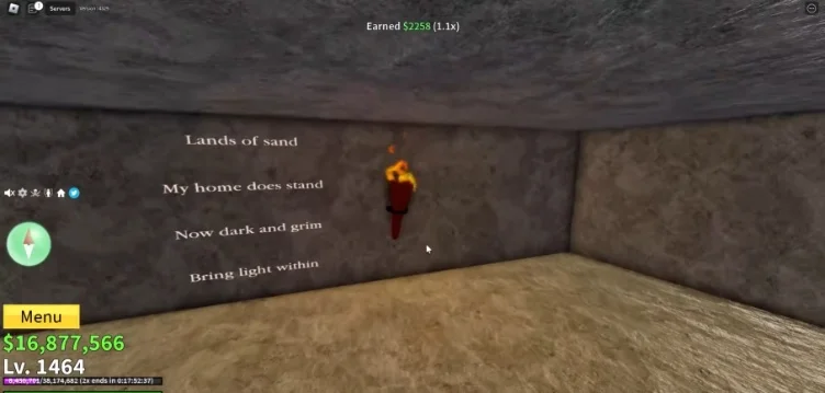 Torch item in Jungle Island secret room