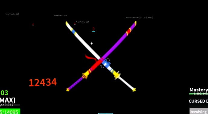 Using Cursed Dual Katana sword.