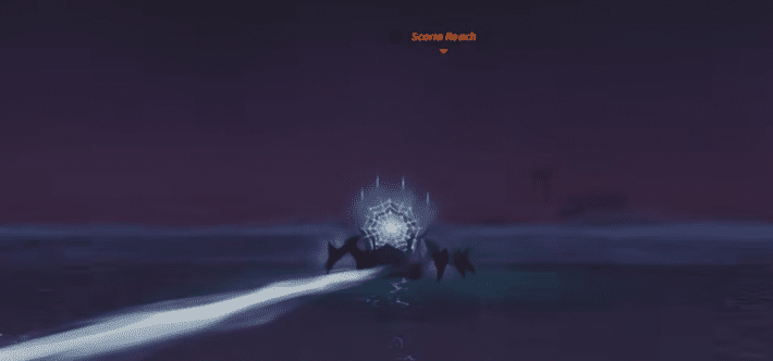 The approach to Scoria Reach island from the ocean