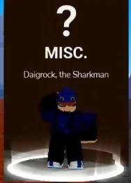 The Daigrock the Sharkman NPC in Blox Fruits.