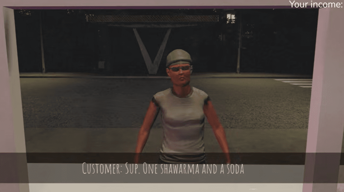 arrogant guy ordering sharwarma