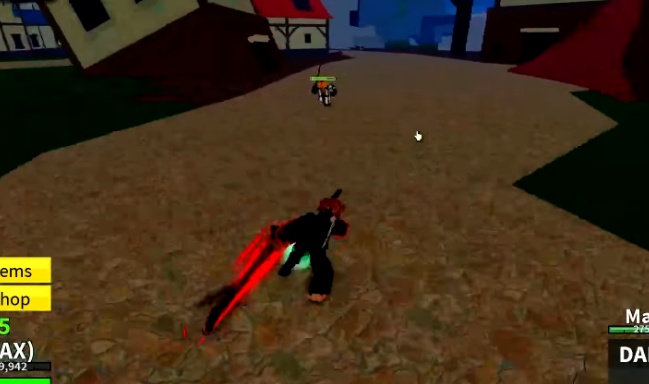 Using Dark Blade sword.