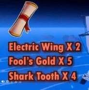 Required materials for crafting the Rare Scroll.