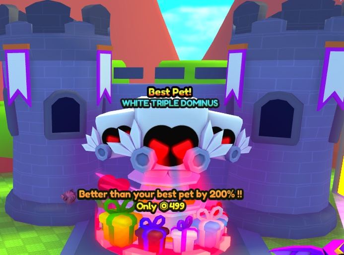 White tripple dominus pet