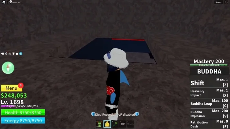 Entrance to the hidden lab in Blox Fruits.