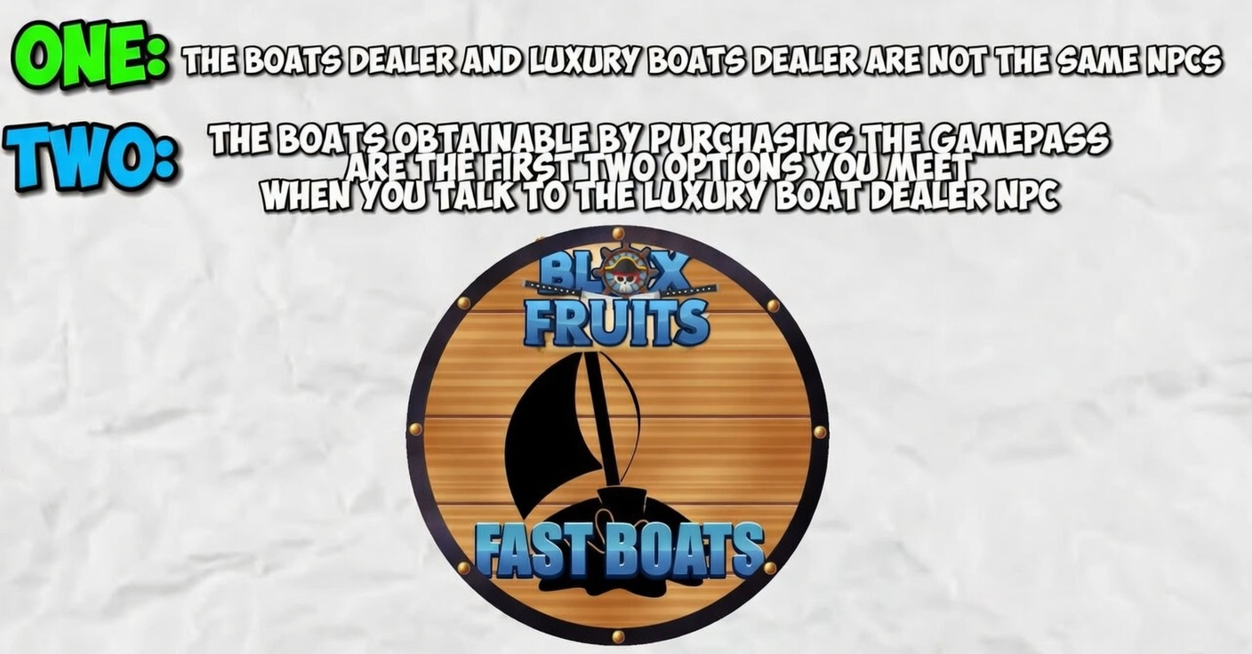 Comparison showing the difference between the standard Boat Dealer and the Luxury Boat Dealer NPCs in Blox Fruits.