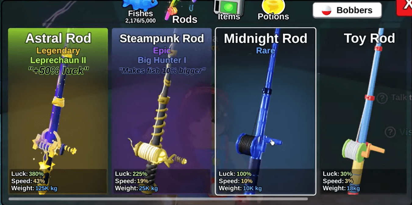 images of enchanted fishingrods