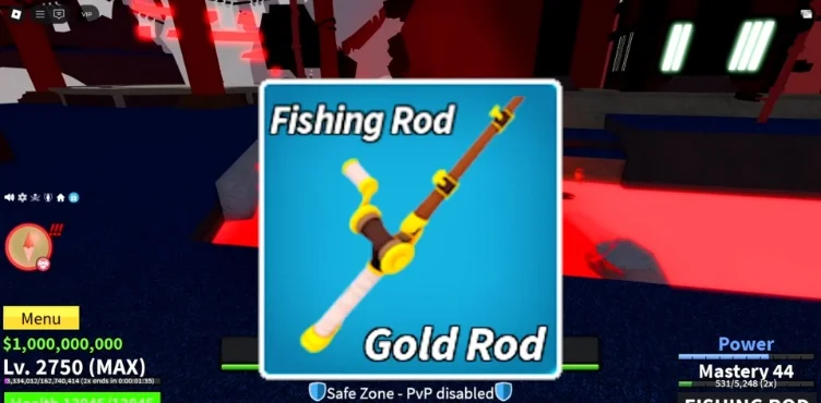 Comparison of different fishing rods in Blox Fruits