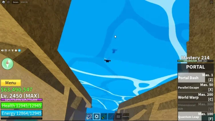 The waterfall at Hydra Island.