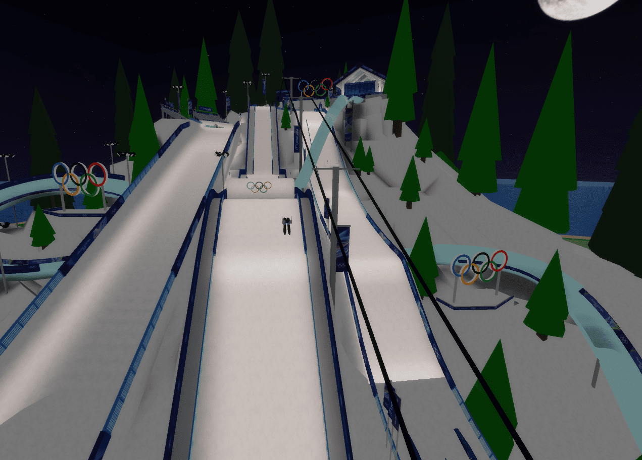 Skiing slope