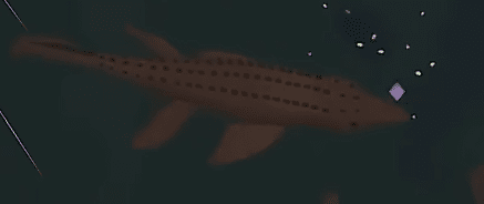 Mosasaurus swimming in the Sunken Wilds