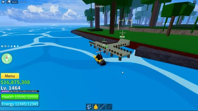 Start of the Saber Puzzle on Jungle Island